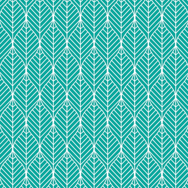 Nahtlose Blätter Muster Ornament Muster Vektor Hintergrund