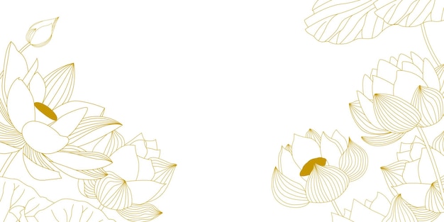 Nahtlose blühende lotus-hintergrundillustration