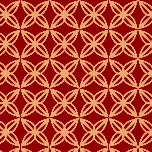 Vektor nahtlose blütenblatt-symphonie geometrische blüte abstraktes musterdesign