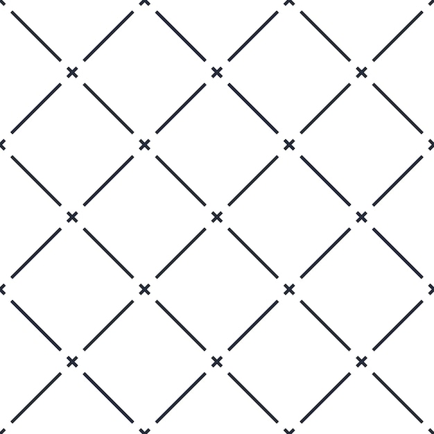 Nahtlose gekreuzte linien geometrisches muster, abstrakter minimaler vektorhintergrund mit querstreifen, gefüttertes design für tapeten oder textilien.