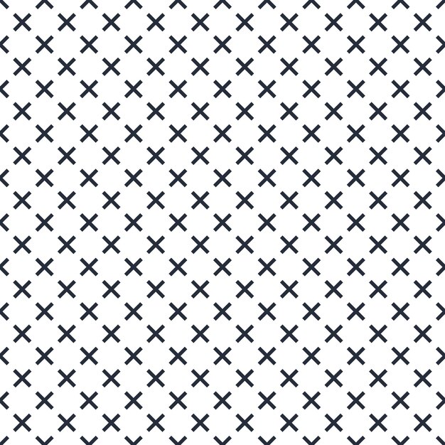 Nahtlose gekreuzte Linien geometrisches Muster, abstrakter minimaler Vektorhintergrund mit Querstreifen, gefüttertes Design für Tapeten oder Textilien.