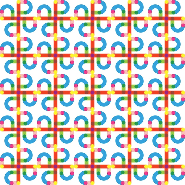 Nahtlose geometrische Linien quadratisches Rechteck minimalistisch bunte Textur Muster Hintergrund