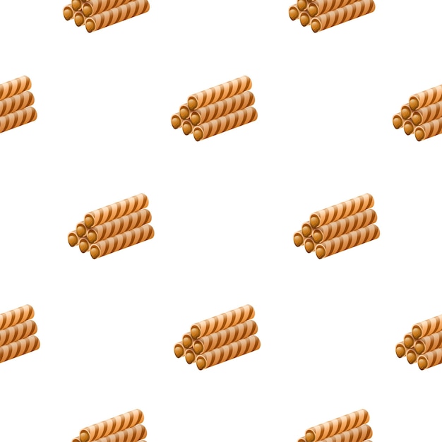 Vektor nahtlose muster abstrakte elemente cookie cracker fast food vektor design stil hintergrund illustrat