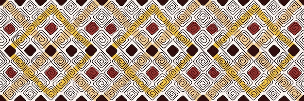 Nahtlose Muster Banner ethnischen Hintergrund Handzeichnung afrikanisch