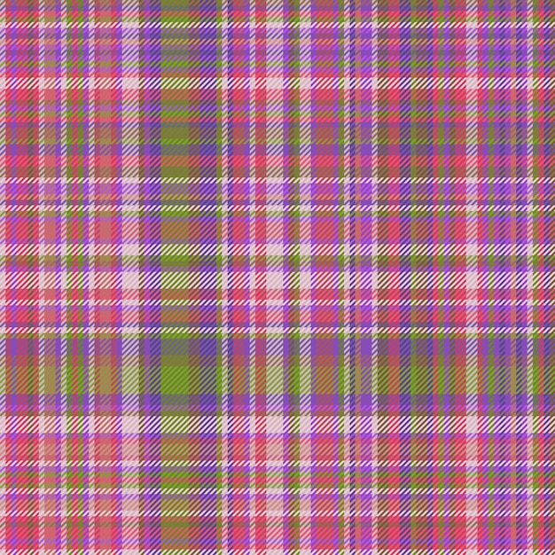 Nahtlose stoffkontrolle des texturhintergrundvektors mit einem tartan-karo-textilmuster