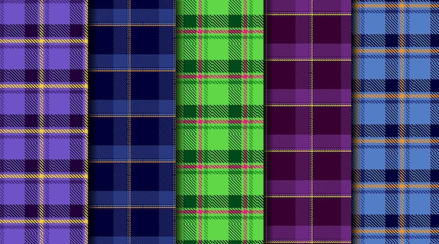 Nahtlose tartan-karomuster stoffstruktur