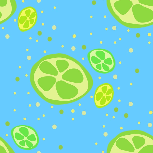 Nahtlose Textur Dekoratives Hintergrunddesign mit den geschnittenen Sommerfrüchten von Zitrusfrüchten Buntes Vektormuster für Textil-Briefpapier Tapete Packpapier Web-Sammelalbum