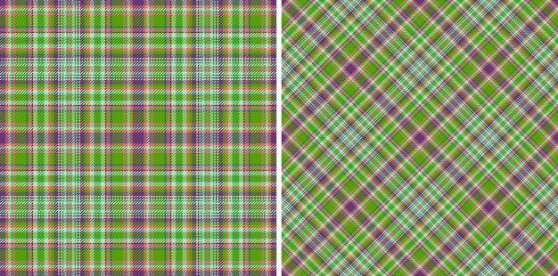 Nahtlose textur tartan muster stoff textil karierter hintergrund vektorcheck