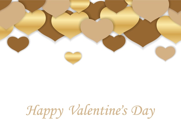 Nahtlose Vektorhintergrundillustration des Valentinstags mit Textraum auf einem weißen Hintergrund.