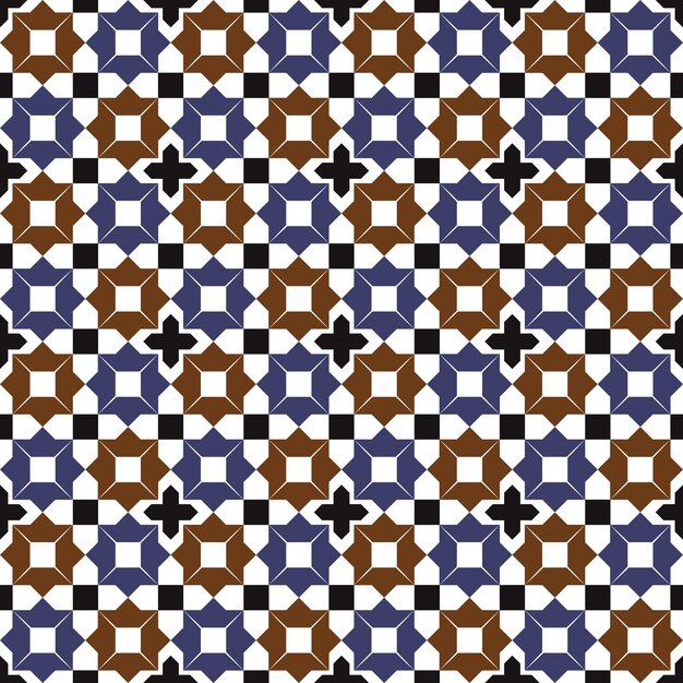 Vektor nahtloser hintergrund, vintage islam sterngeometrie kaleidoskop muster.