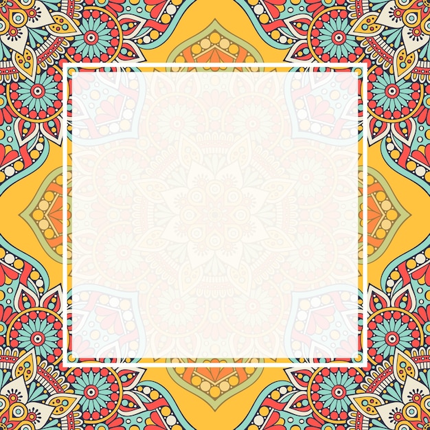Nahtloser Muster-Mandala-Hintergrund
