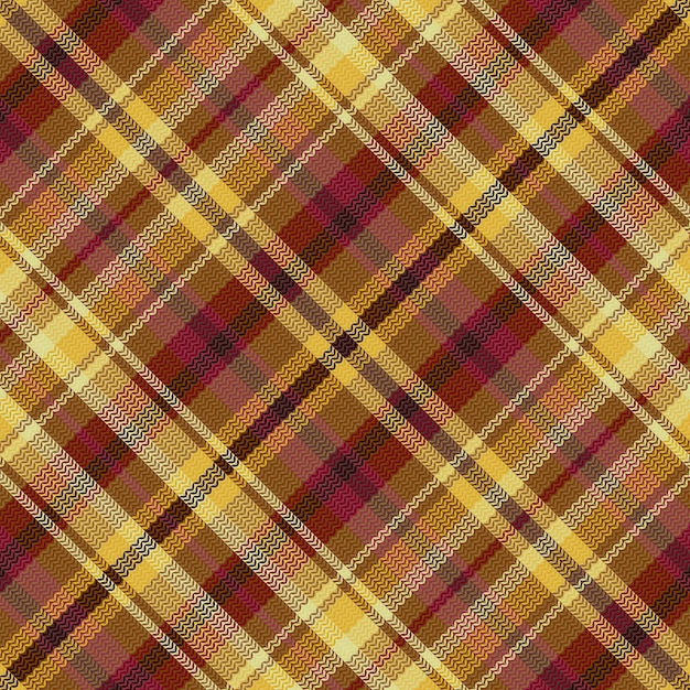 Nahtloser Tartan-Plaid-Musterhintergrund mit chinesischer Farbe des neuen Jahres. Vektor-Illustration.