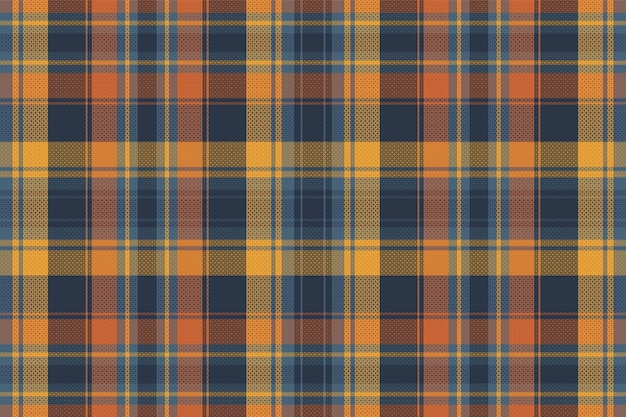 Nahtloser tartan-plaid-musterhintergrund mit vintage-farbvektorillustration