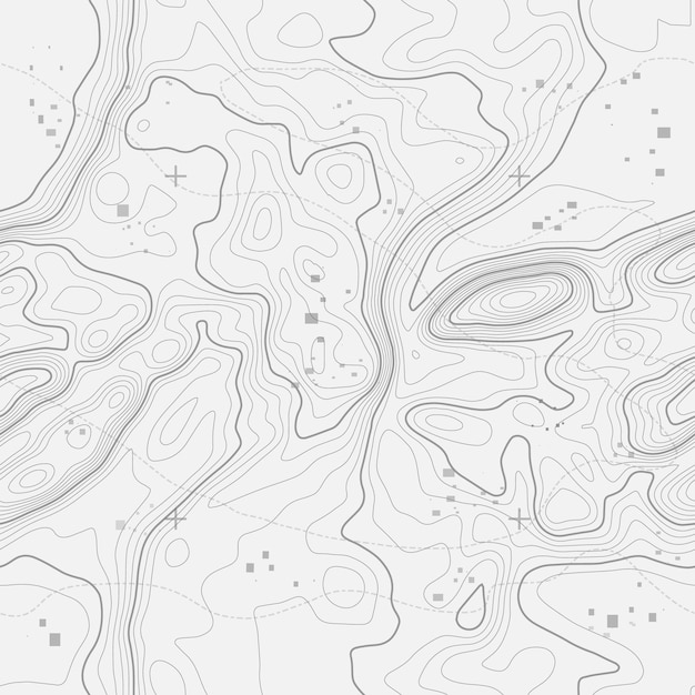 Vektor nahtloser vektor topografischer kartenhintergrund linie topografie karte nahtloses muster kontur hintergrund geografisches gitter bergwanderweg über gelände nahtloses wellenmuster