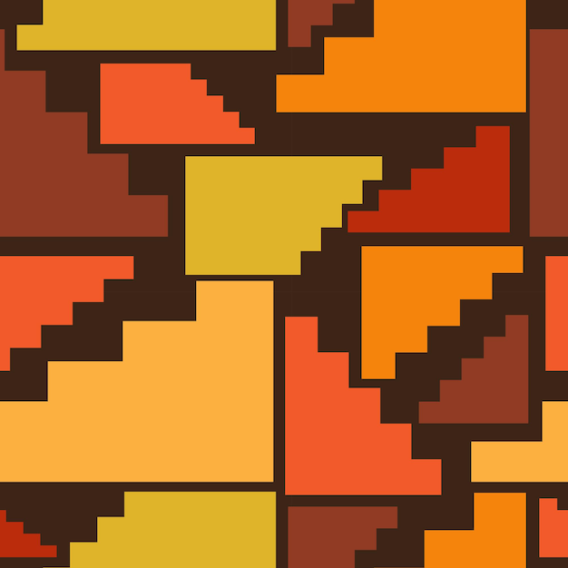 Nahtloses abstraktes Muster mit geometrischen Formen Modernes Muster für Druckdesign im Innenbereich