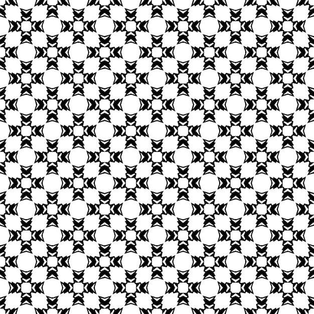 Nahtloses abstraktes Schwarz-Weiß-Muster Hintergrund und Hintergrund Graustufen-Ornamentdesign Mosaikornamente Vektorgrafik-Illustration EPS10