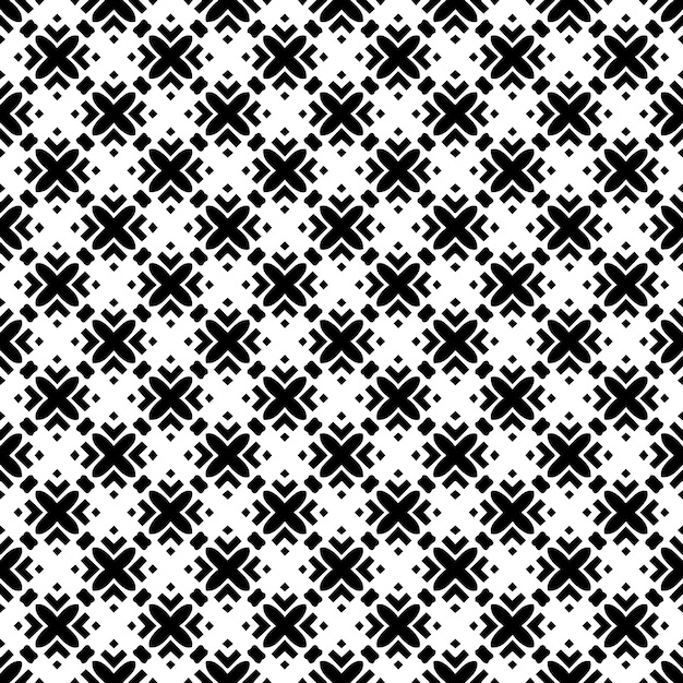 Nahtloses abstraktes Schwarz-Weiß-Muster Hintergrund und Hintergrund Graustufen-Ornamentdesign Mosaikornamente Vektorgrafik-Illustration EPS10