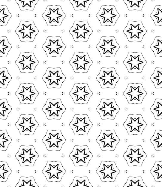Nahtloses abstraktes Schwarz-Weiß-Muster Hintergrund und Hintergrund Ornamentales Design in Graustufen
