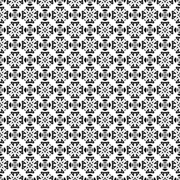 Nahtloses abstraktes Schwarzweiss-Muster. Hintergrund und Hintergrund. Ornamentales Design in Graustufen.