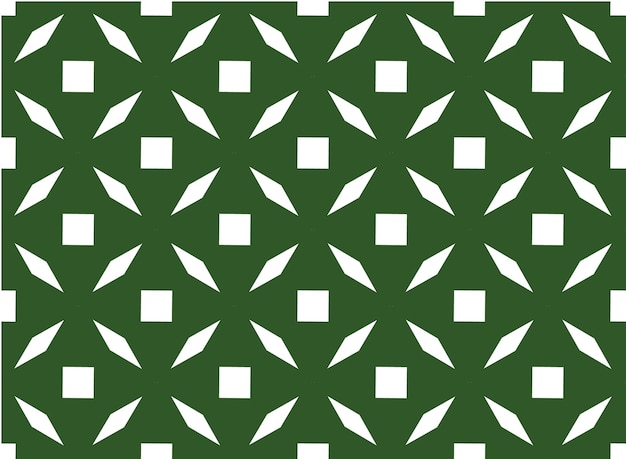 Nahtloses geometrisches Muster Grüne Farbe mit Rauten-Vektorillustration