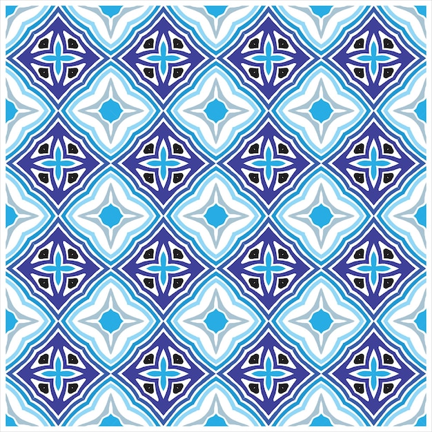 Nahtloses geometrisches Muster Nahtloser Vektor Abstraktes Muster stilvolle Texturen symmetrische Fliesen