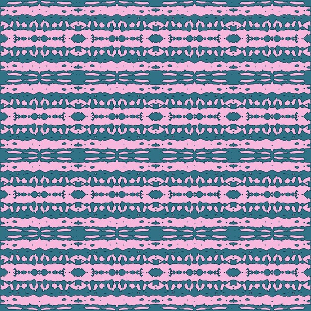 Nahtloses Ikat-Paisley-Muster auf schwarzem Hintergrund