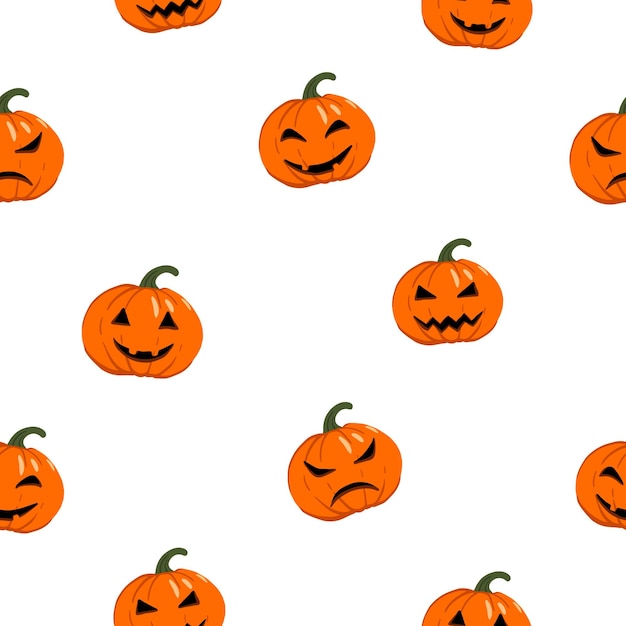 Nahtloses Kürbismuster Halloweens