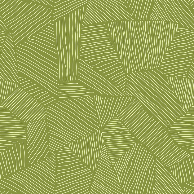 Vektor nahtloses lime-grünes mosaikmuster mit textierten geometrischen formen