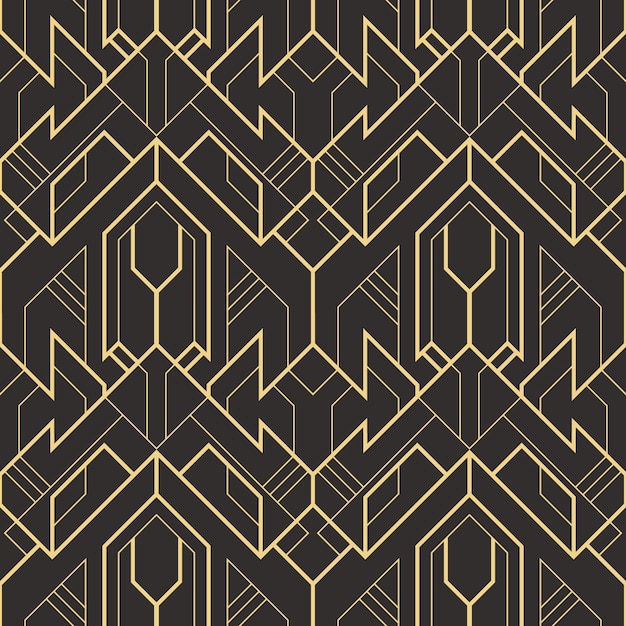 Nahtloses modernes Fliesenmuster des abstrakten Art Deco