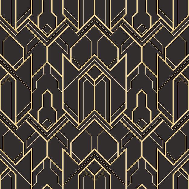 Nahtloses modernes Fliesenmuster des abstrakten Art Deco