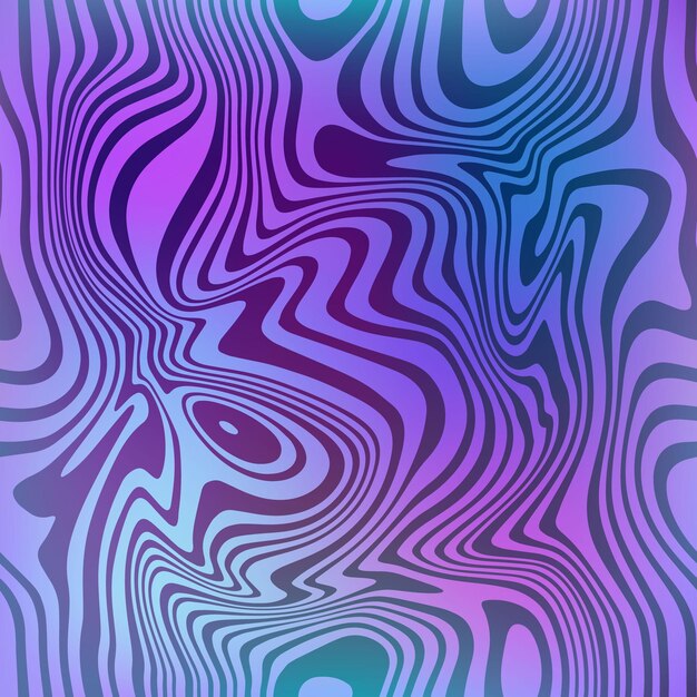Nahtloses Muster Abstrakte Textur mit flüssigen Flecken Flüssiger dynamischer Farbverlauf Psychedelische Op-Art