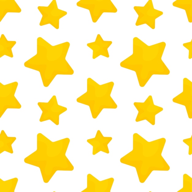 Nahtloses Muster der goldenen Sterne Vektorweihnachtsillustration