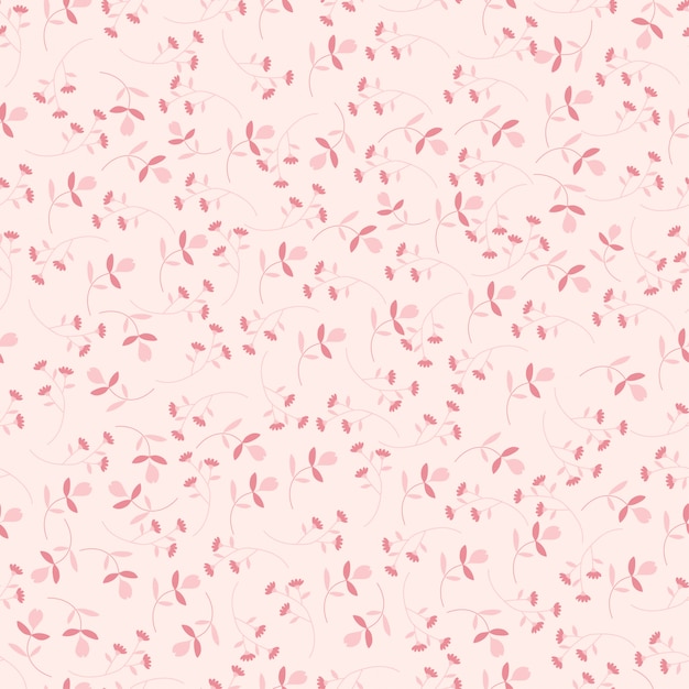 Nahtloses Muster der kleinen netten rosa Blume