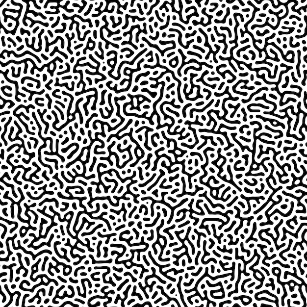 Nahtloses Muster der monochromen Reaktionsdiffusion.
