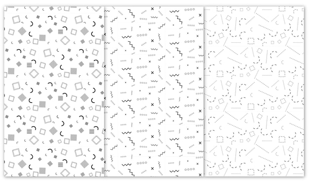 Nahtloses muster des modernen einfachen geometrischen vektors