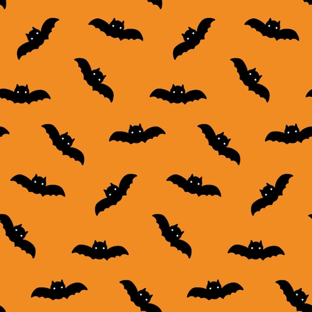 Nahtloses Muster Halloween-Fledermäuse