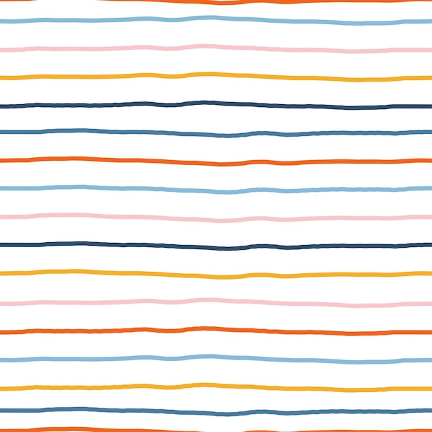 Nahtloses muster mit dünnen bunten streifen