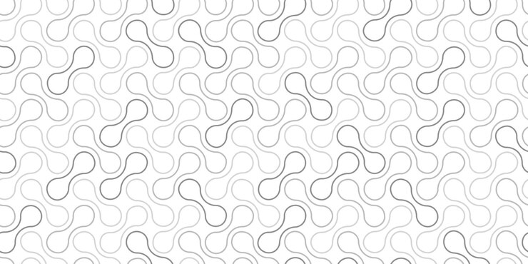 Vektor nahtloses muster mit kreisverbindungsform metaball-punkte-symbol integrationstechnologie-symbole abstrakte punktbewegung übergangsrunde blobs vektortextur-illustration isolierter weißer hintergrund