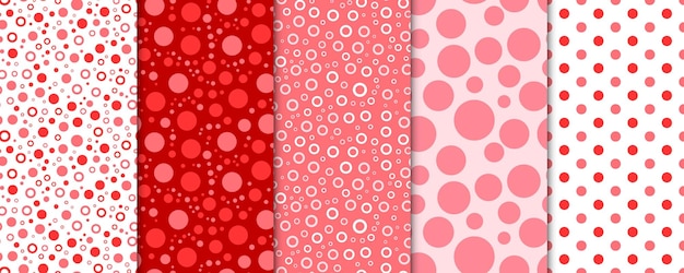 Vektor nahtloses muster mit rosa dekorativen elementen für geschenkpapier-stoff