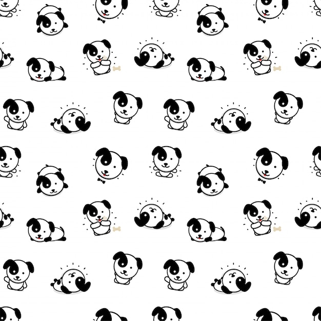Nahtloses Muster mit süßem Panda