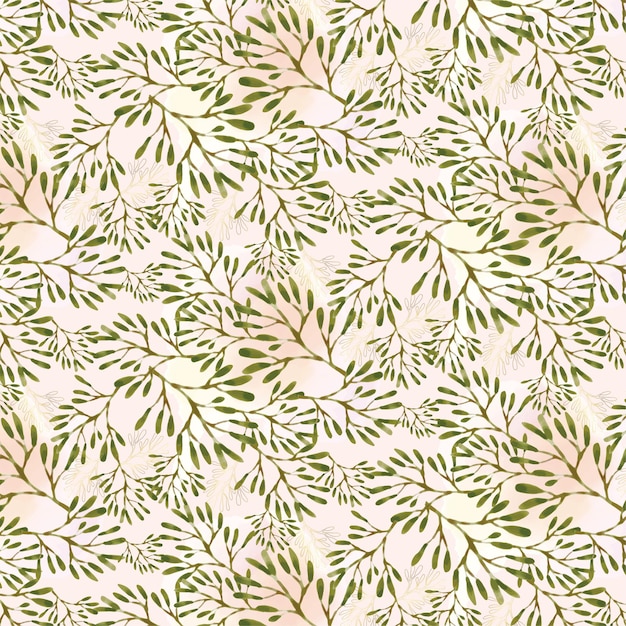 Nahtloses Muster, Tulpe mit winzigen Blumen für Textilien, Papier, Verpackung, Hintergrund.