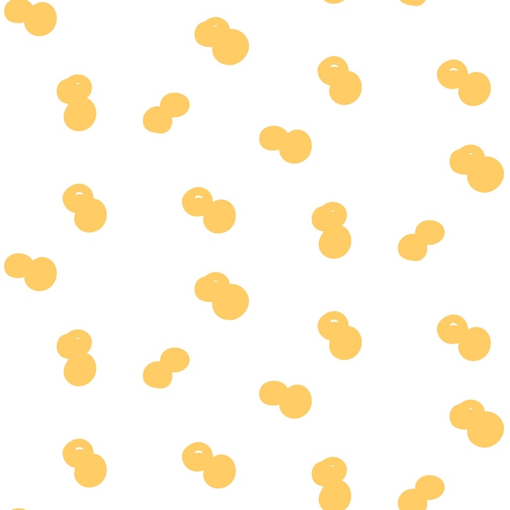 Vektor nahtloses polka-punkt-muster abstrakte farbige geometrische vektor-hintergrund mit kleinen gelben kreisen