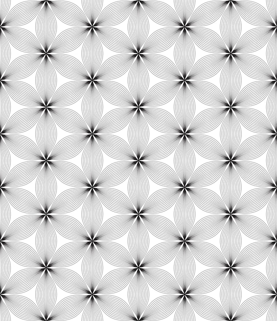 Nahtloses schwarz-weißes geometrisches muster