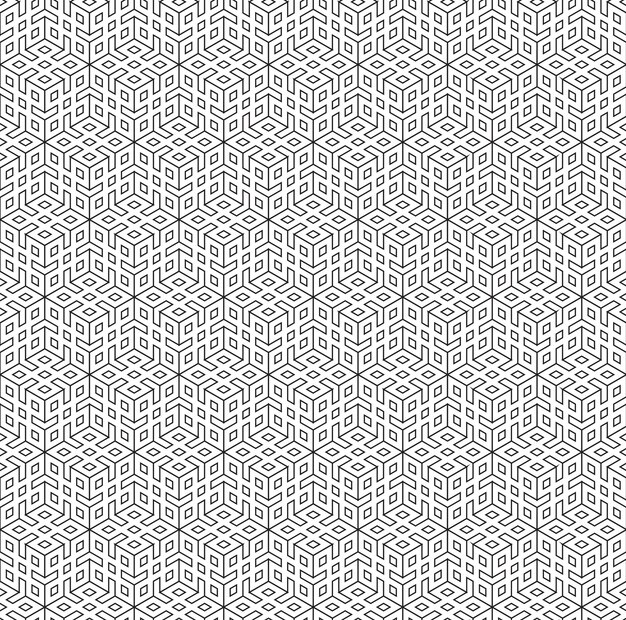 Nahtloses schwarz-weißes geometrisches Muster