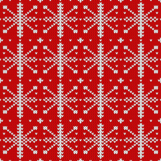 Nahtloses strickmuster. textur mit weihnachtsthema stricken.