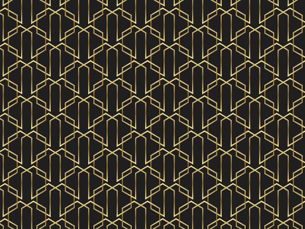 Nahtloses textiles goldgeometrisches Musterdesign