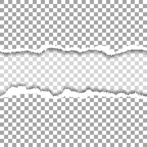 Nahtloses zerrissenes Loch auf Papier