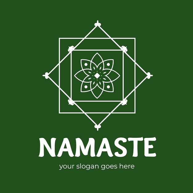 Vektor namaste-logo-design