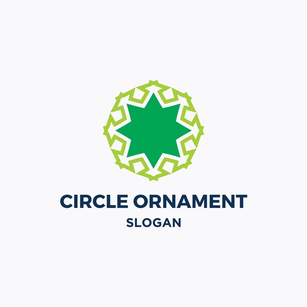 Vektor name des unternehmens kreis ornament logo design vorlage