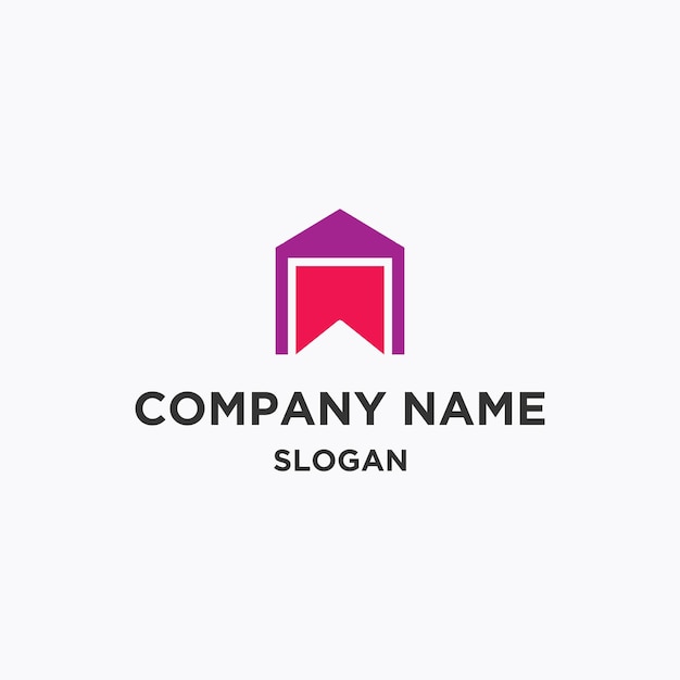 Vektor name home logo design vorlage unternehmen